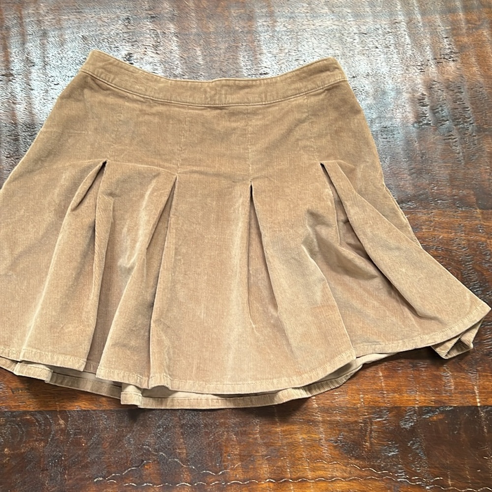 Hollister Brown Corduroy Mini Skirt